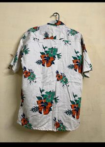 US Polo Mens Half Printed Shirt (White, 42)