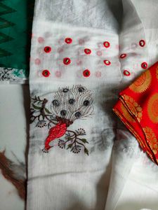 Brand New Embroidered Saree