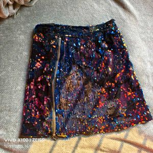 781312. Sequin Mini Skirt