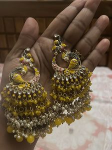 Yellow Long Earrings
