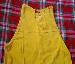 Yellow Dress with Lace Shrug