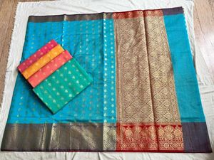 Kota check zari saree