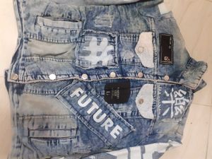 Trendy Distressed Denim Jacket