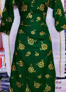 Gulab print kurti golden colour