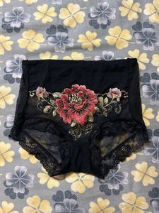 Floral Embroidered Panties