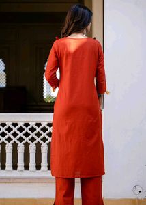 Elegant Maroon Kurta Palazzo Set