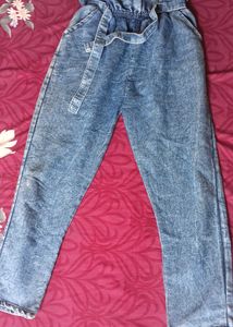 Vintage Acid Wash Denim Pants