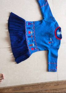 Combo Of 2 Wool Fancy Frock N Skirt Top