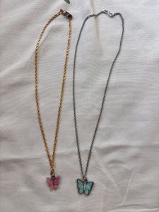 Butterfly Pendant Necklaces