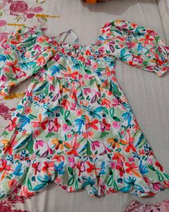 shein florel printed dress