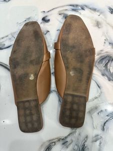 Brown Tan Nude Flats By Van Heusen