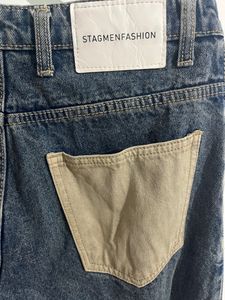 Bagy Fit Poket Colour Jeans Pant For Men&amp;women