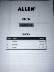 Allen Ug NCR( Ncert Complete Revision) Book