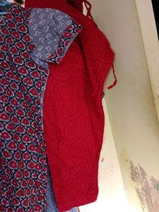 Printed Kurti with Matching Bottoms