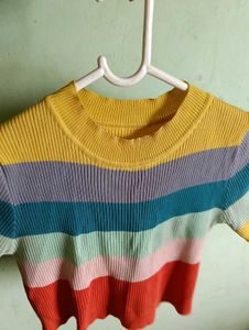Rainbow Crop Top