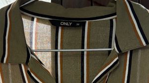 ONLY Striped Button-Down Shirt
