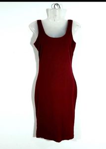 Burgundy Bodycon Mini Dress