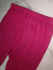 Drawstring Pink Leggings
