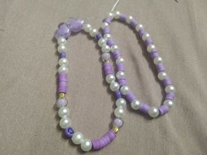 Handmade Purple Pearl Phone Charms