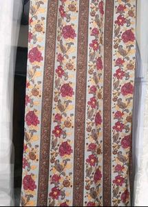 Rose Floral Printed 9 Ft 4 Curtains