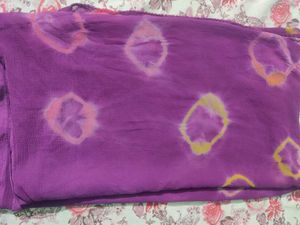 Purple Tie-Dye Dupatta