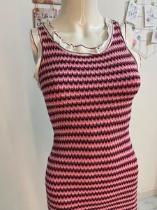 Striped Knit Bodycon Mini Dress