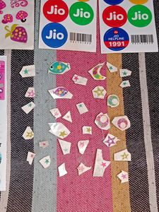 Nail Stickers &amp; Art Glitter With Jio Sim &amp; Sticker