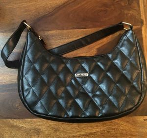 Fastrack Black Quilted Shoulder Bag