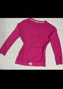 Magenta Long Sleeve Top🩷💙