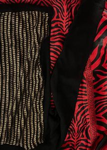 Black Full Sleeve Top With Gold Plate Details