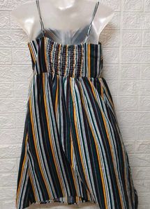 New/ Unused Printed Striped Dress
