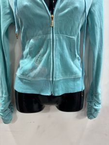 Juicy Couture Aqua Velour Hoodie