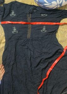 Black Long Frok Gown L Size