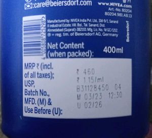 Nivea Nourishing Body Milk Lotion