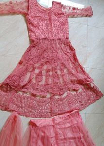 Elegant Ethnic Gown with lehanga 🎀