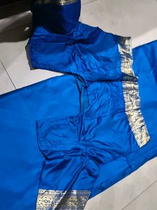 Blue Banarasi Silk Saree
