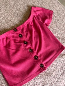 Women Hot Pink Top