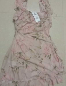 Floral Print Ruffled Dress