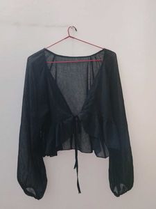 Goth Pinterest sheer shrug