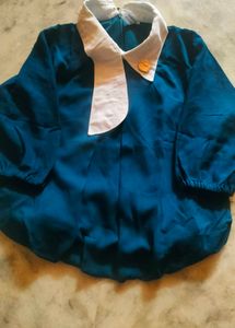Blue Peter Pan Collar Top