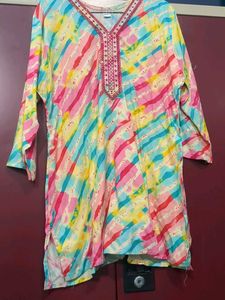 Colorful Embroidered Kurta