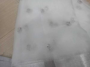 Elegant Sky White Saree Orgenza