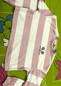 Striped Pink Sweatshirt