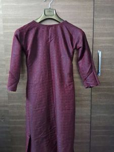 Coffee Brown Colour Embroided Kurti