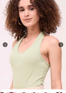 Green Halter Tank Top