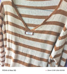 Striped Knit Top