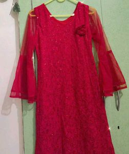 Elegant Red Ethnic Gown