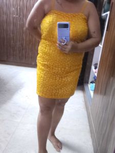 Yellow Mini Dress
