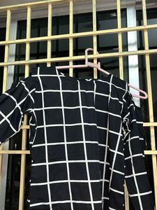 Stripes Open Shoulder Top