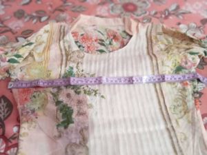 Patchwork Suit With Chiffon Dupatta